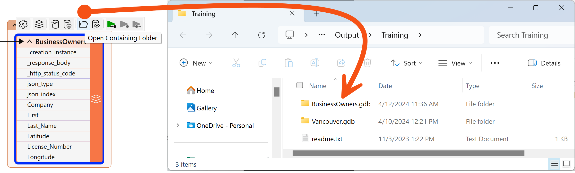 Resulting GDB